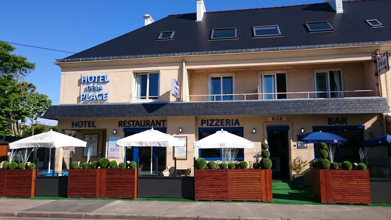 Hotel De La Plage Quinéville Dış mekan fotoğraf